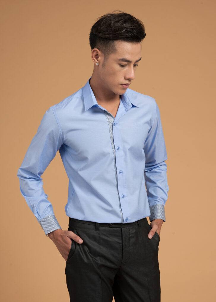 Sơ Mi Nam Thiết Kế Chất Liệu Cotton #MSG9730
