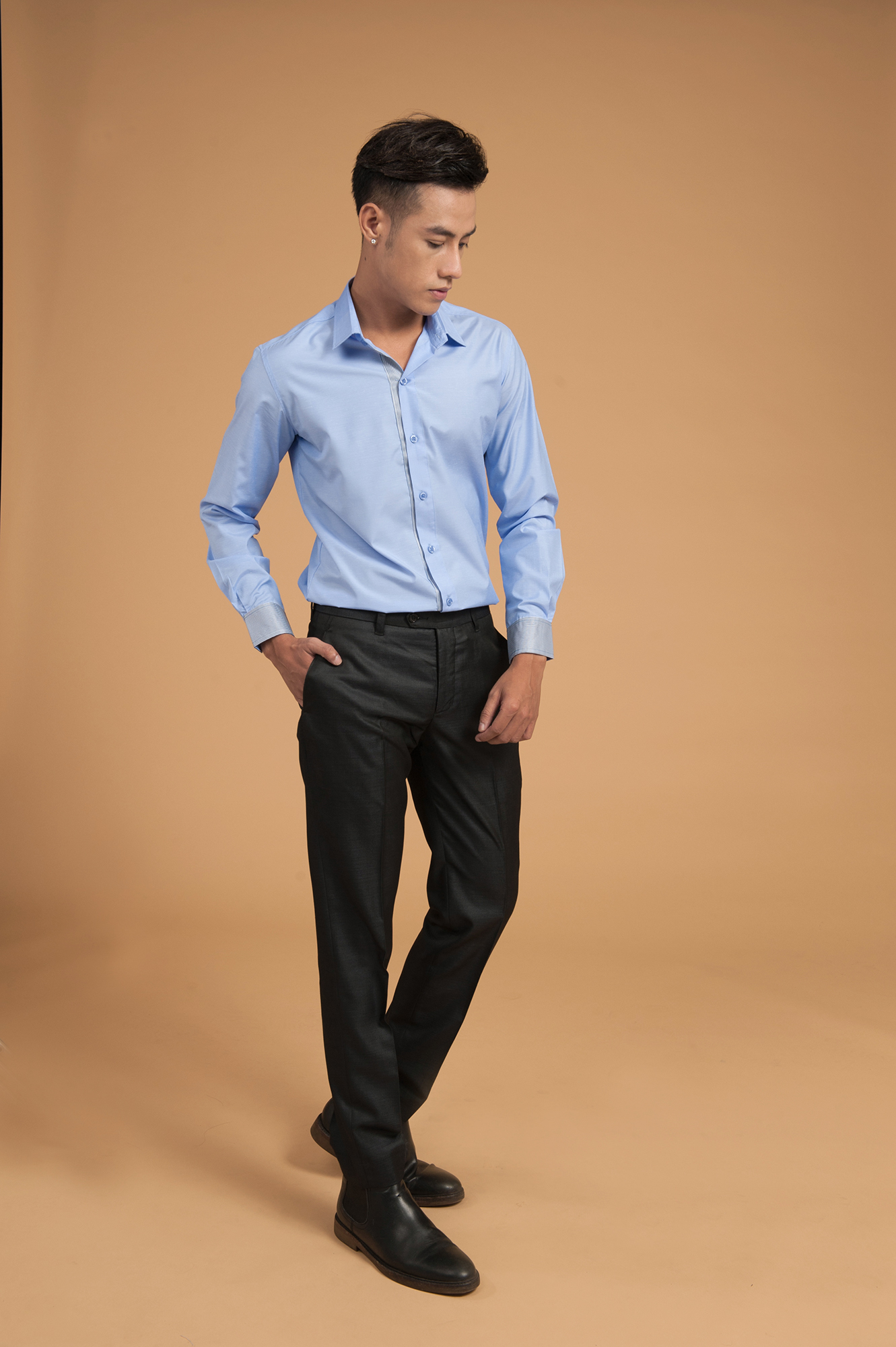 Sơ Mi Nam Thiết Kế Chất Liệu Cotton #MSG9730 - Ảnh 3